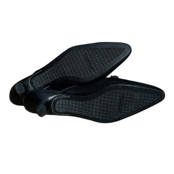 COLE HAAN Black Suede Mules Vintage size 6 - Picture 6 of 6